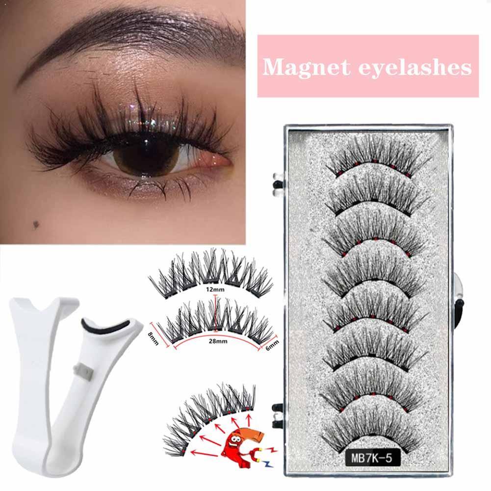 Eyelash Extension Guide - 3D Natural Magnetic Eyelashes,With 5 Magnetic
