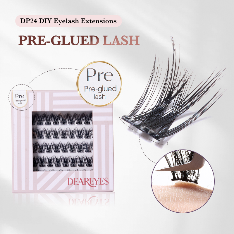 Eyelash Extension No 10 - DearEyes DP-24 Self Adhesive Eyelash Extension