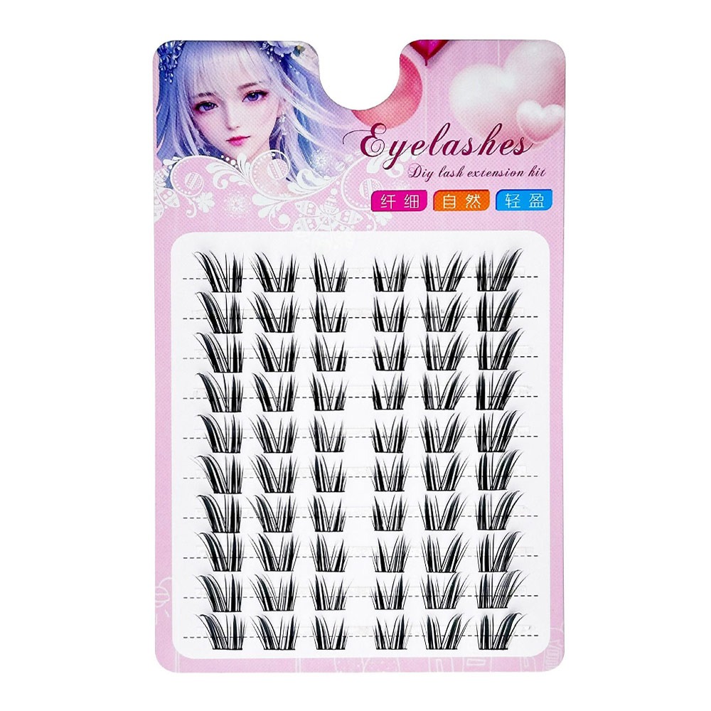Eyelash Extension Wet Look - Reusable Cat Eye Fairy Lash Clusters