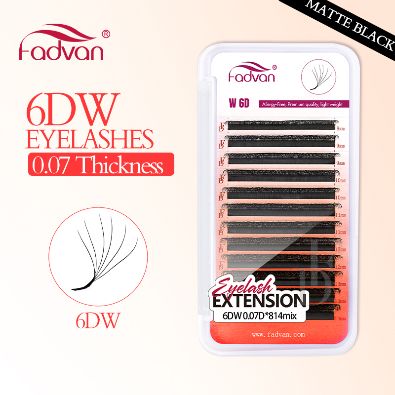 FADVAN Real 6D W lashes 0.07 W - Eyelash Extension Human Hair recension och pris