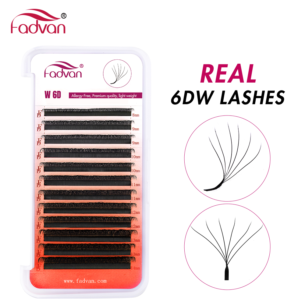 FADVAN Real 6D W lashes 0.07 W - Eyelash Extension Human Hair recension och pris