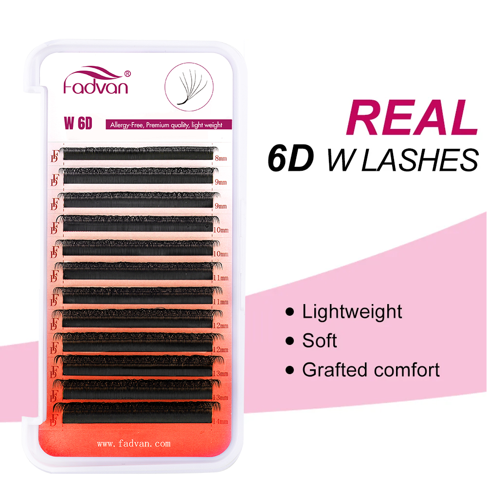 FADVAN Real 6D W lashes 0.07 W - Eyelash Extension Human Hair recension och pris