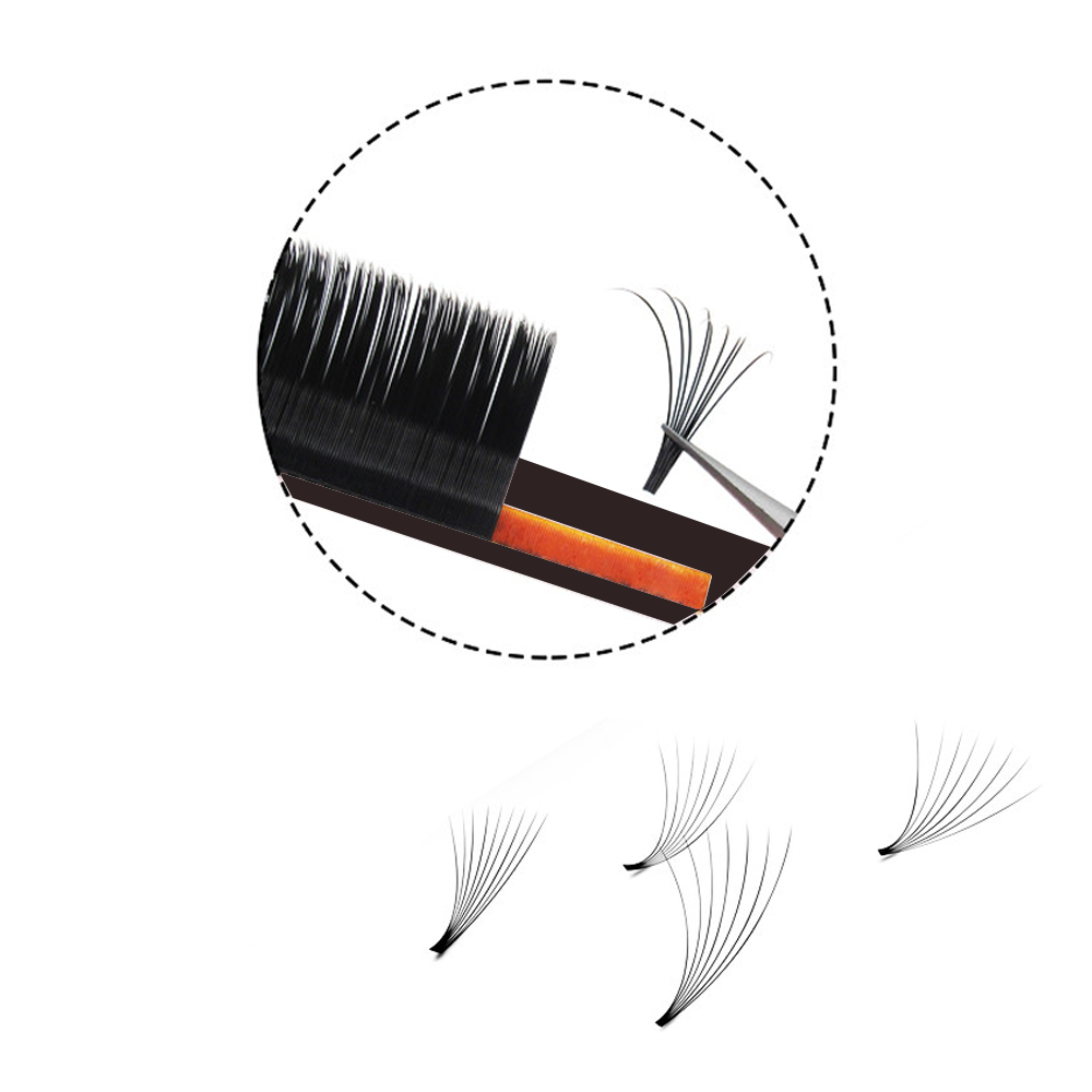 MASSCAKU Easy Fanning Volume M - Eyelash Extension Human Hair recension och pris
