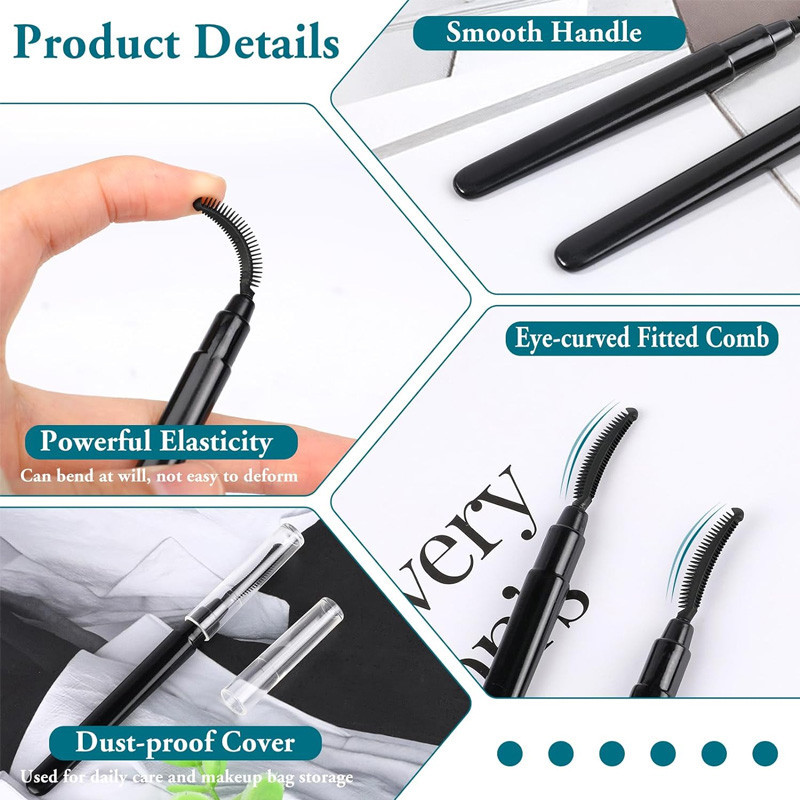 Silicone Eyelash Brush Eyebrow - Micro Brush Applicator recension och pris