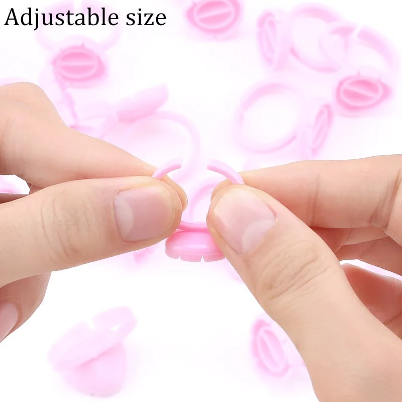 100 Pcs Disposable Eyelash Glu - Eyelash Extension Guide recension och pris