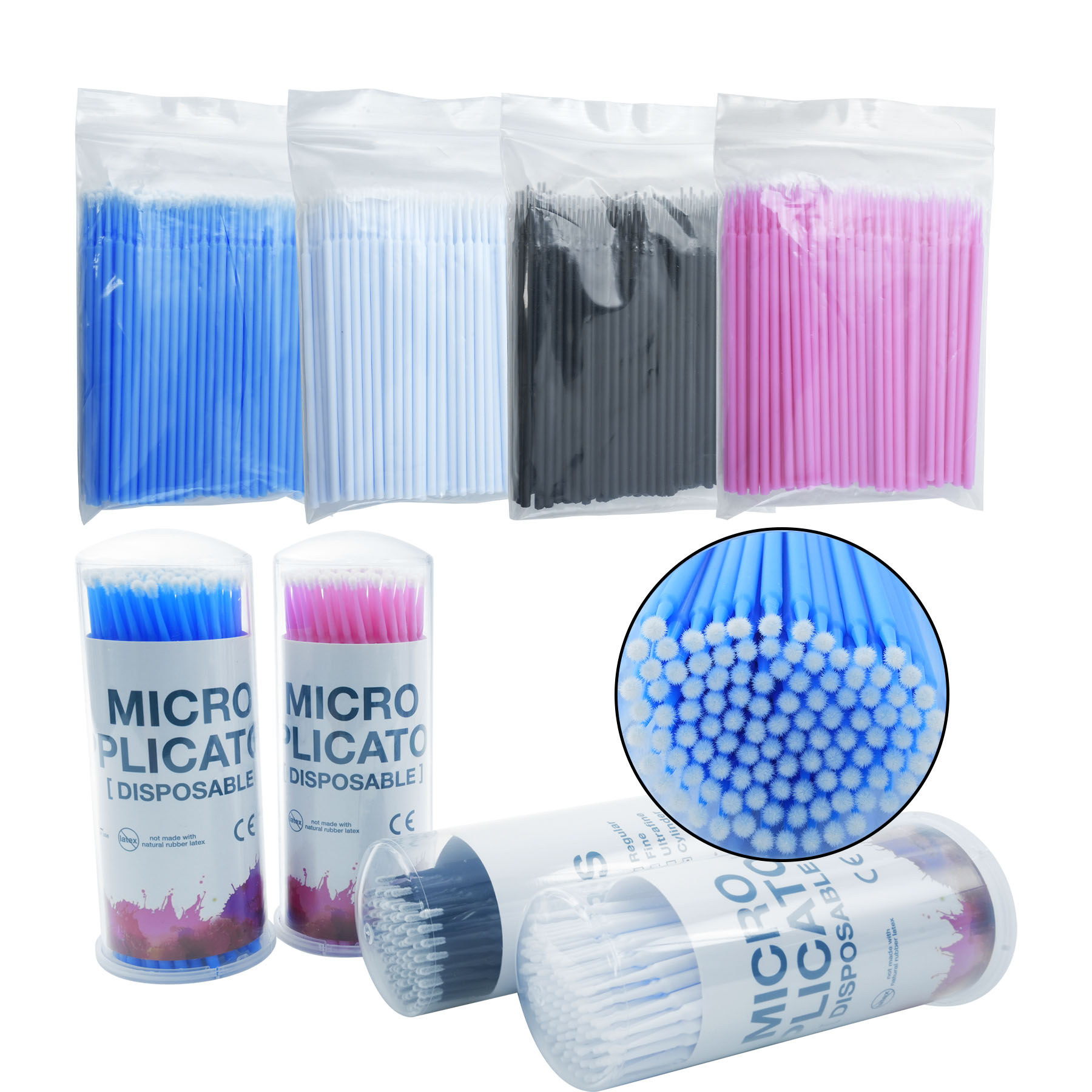 WELLCK 100Pcs Dental Micro Bru - Micro Brush Applicator recension och pris