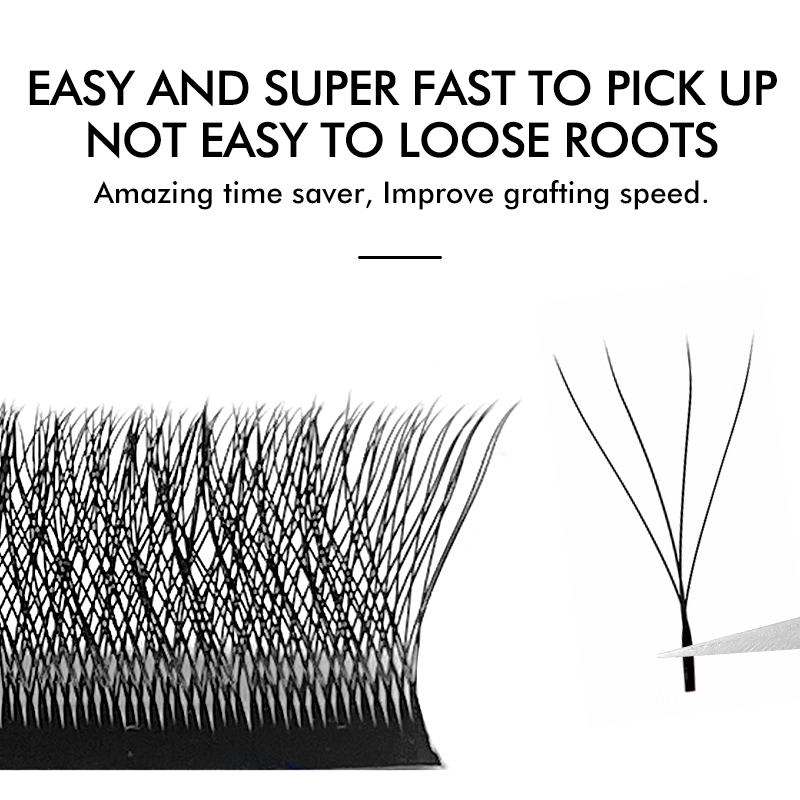 NATUHANA W-Shaped 4D 5D Volume - Eyelash Extension Human Hair recension och pris