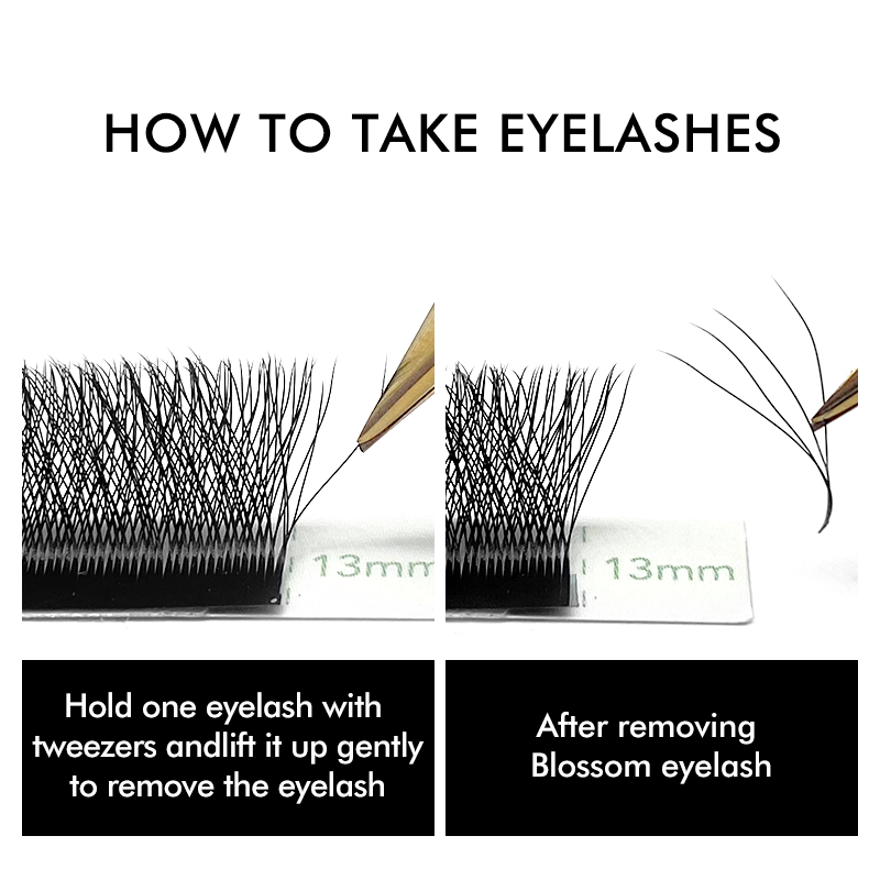 NATUHANA W-Shaped 4D 5D Volume - Eyelash Extension Human Hair recension och pris