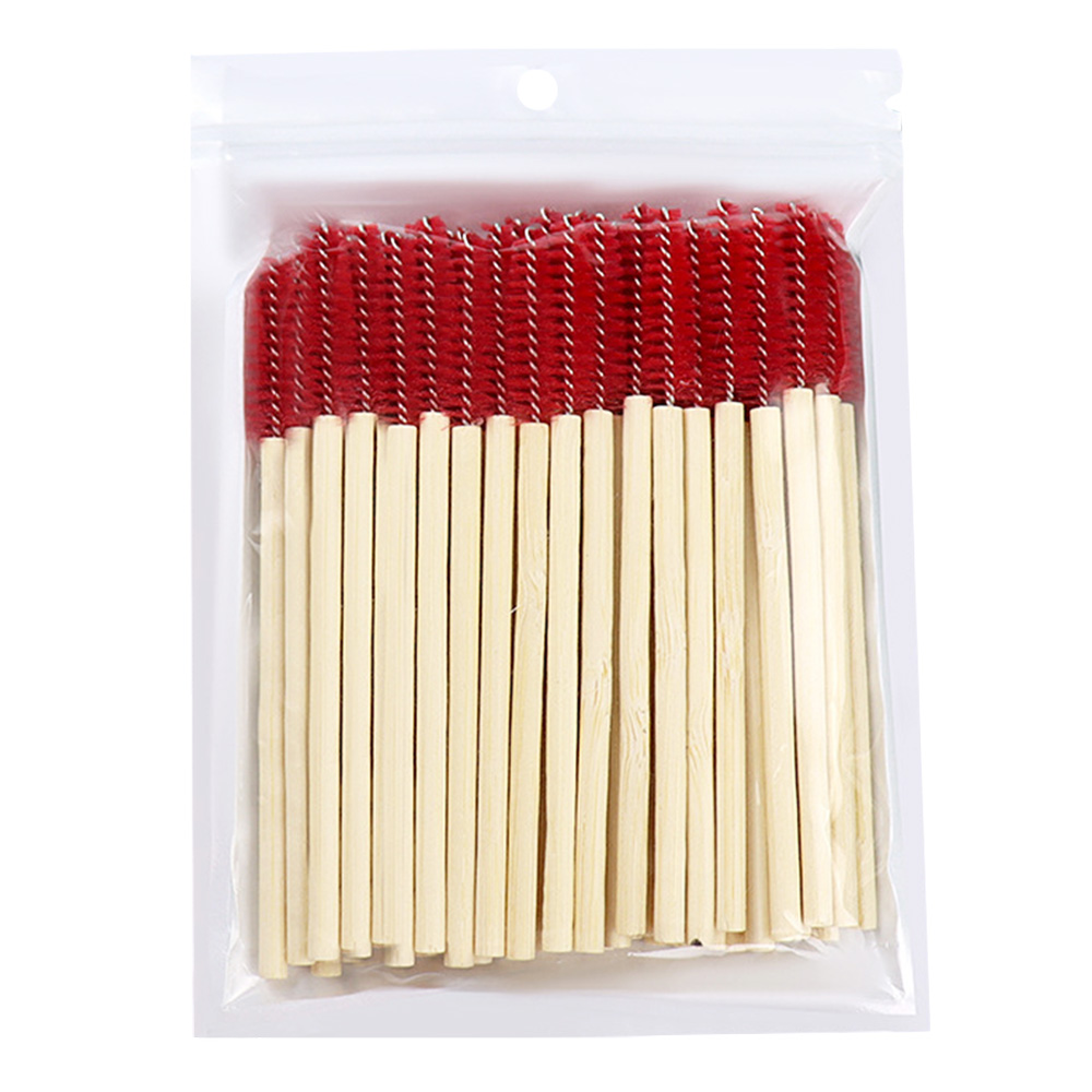 50Pcs Bamboo Handle Eyelash Br - Micro Brush Applicator recension och pris