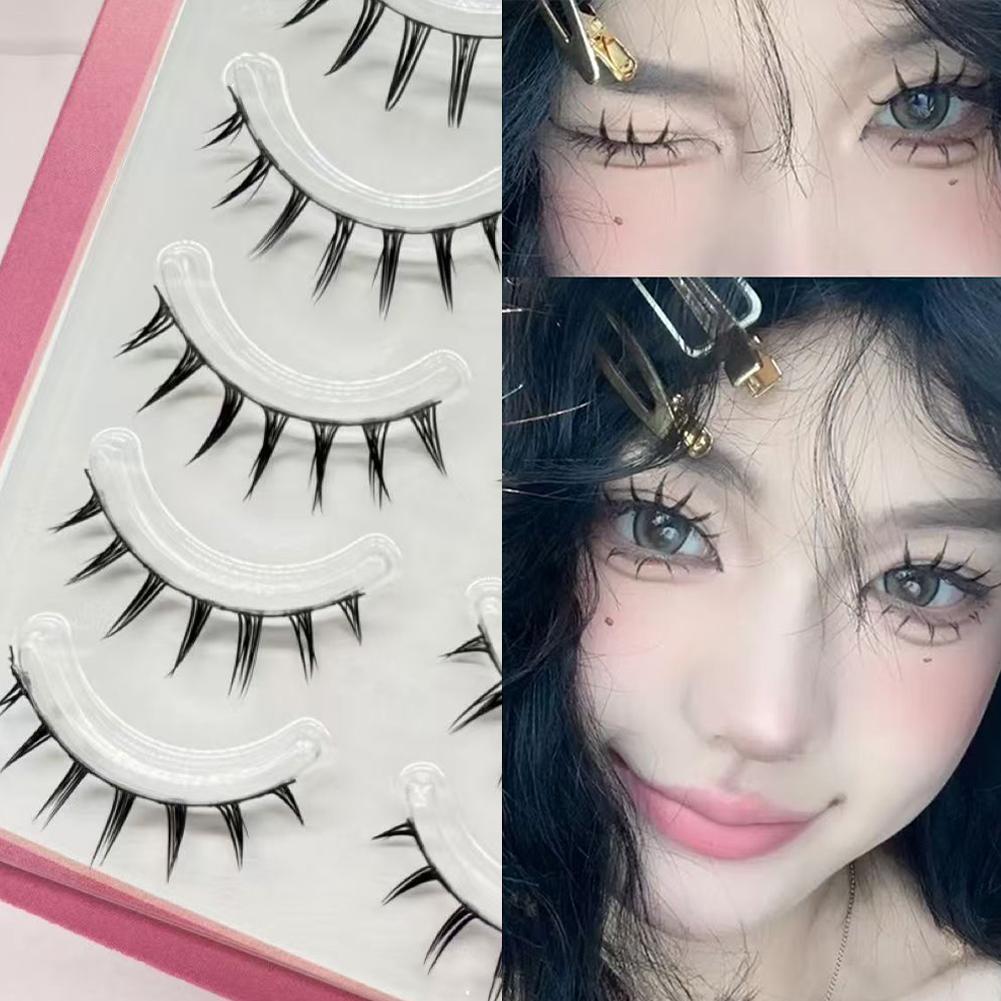 5 Pairs/Box Cosplay Air False  - Eyelash Extension Wet Look recension och pris