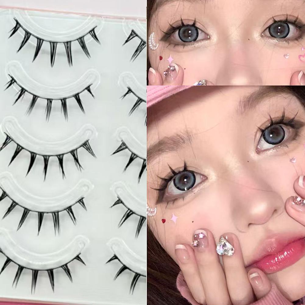 5 Pairs/Box Cosplay Air False  - Eyelash Extension Wet Look recension och pris