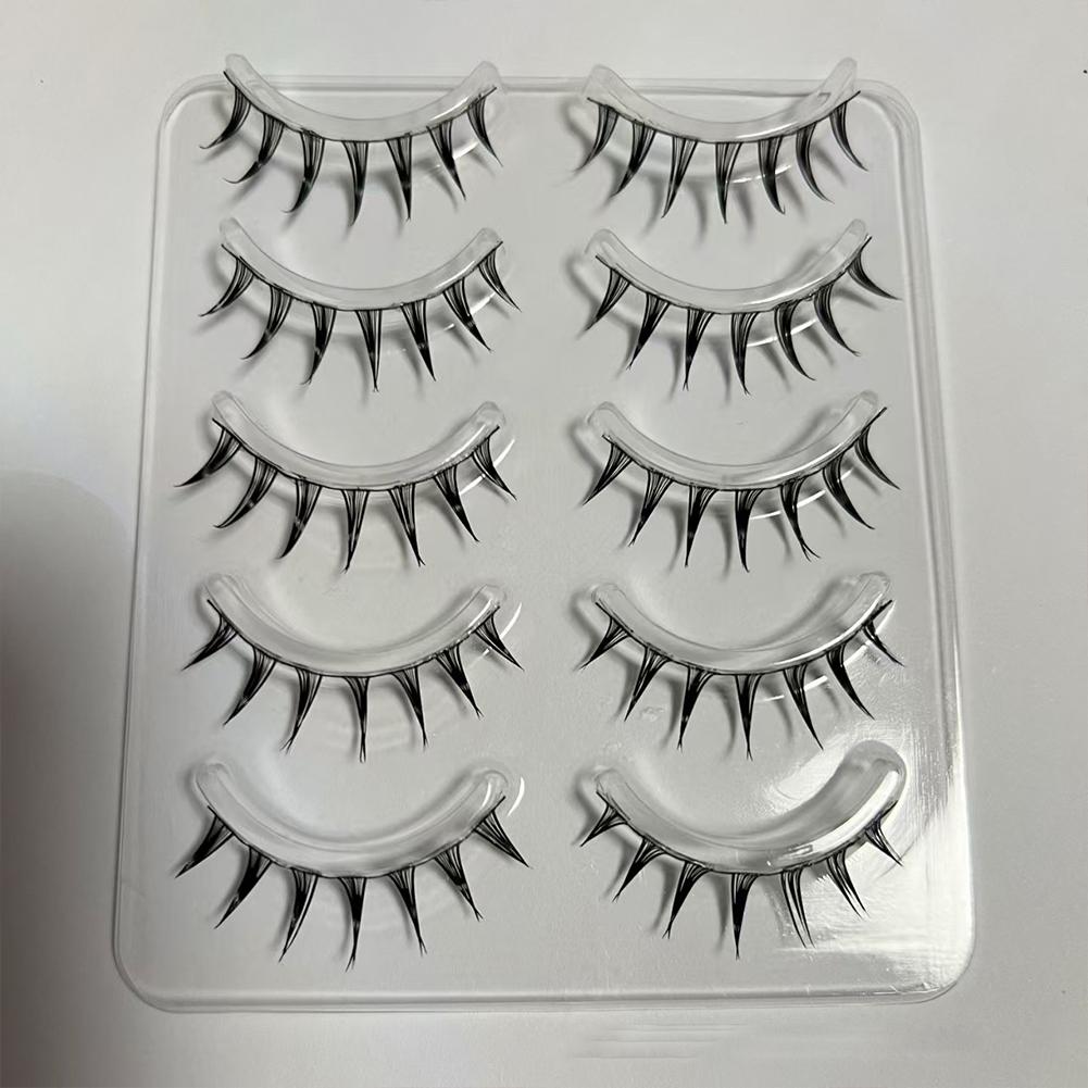 5 Pairs/Box Cosplay Air False  - Eyelash Extension Wet Look recension och pris