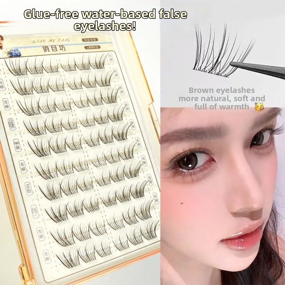 Mocha Brown Self Adhesive Fals - Eyelash Extension No 10 recension och pris