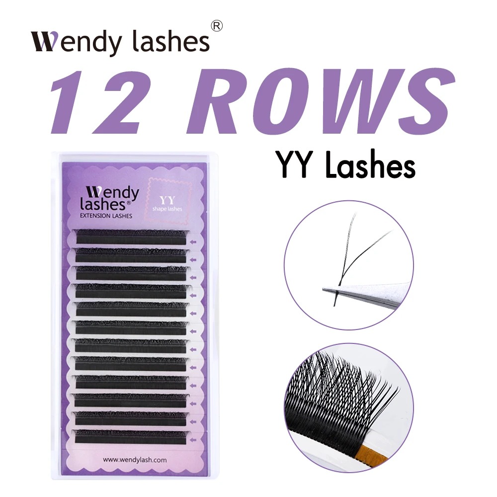 WENDY 2D YY Shape C/D Curl Eya - Eyelash Extension Human Hair recension och pris