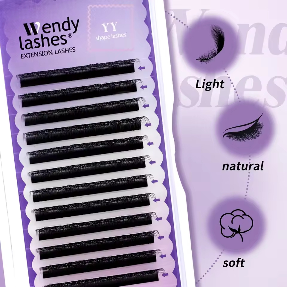 WENDY 2D YY Shape C/D Curl Eya - Eyelash Extension Human Hair recension och pris