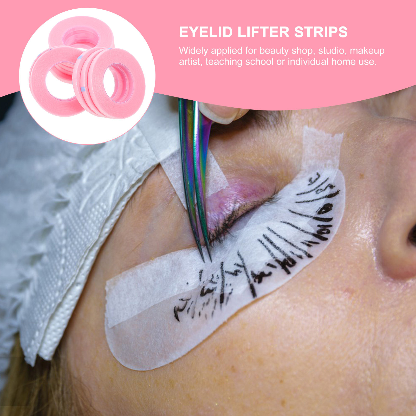 10 Rolls Lash Tape Eyelash Ext - Eyelash Extension For No Eyelid recension och pris