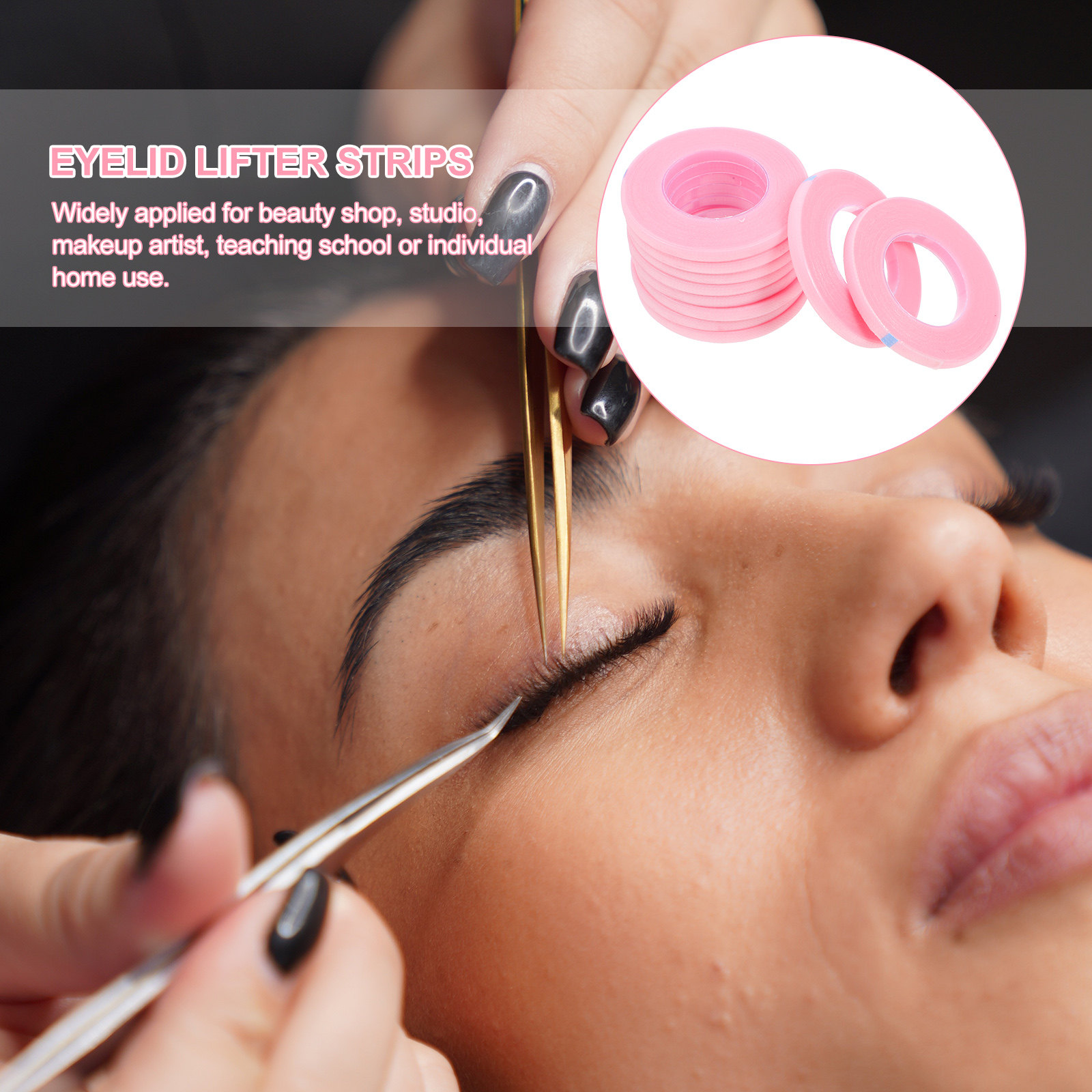 10 Rolls Lash Tape Eyelash Ext - Eyelash Extension For No Eyelid recension och pris