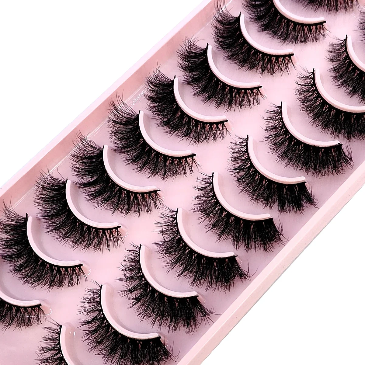 HBZGTLAD 10 Pairs 3D Mink Hair - Eyelash Extension For Big Eyes recension och pris