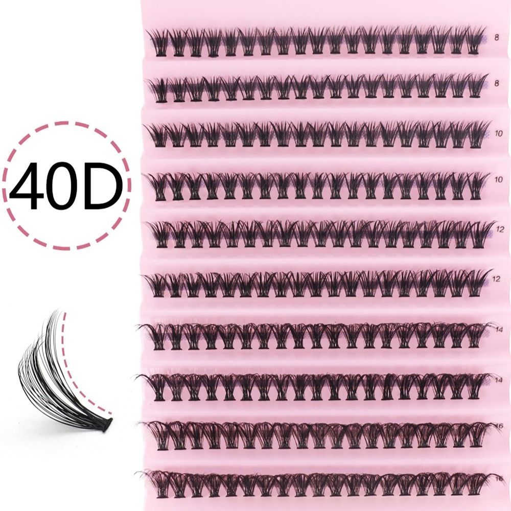 40D 8/10/12/14/16mm Individual - Eyelash Extension Human Hair recension och pris