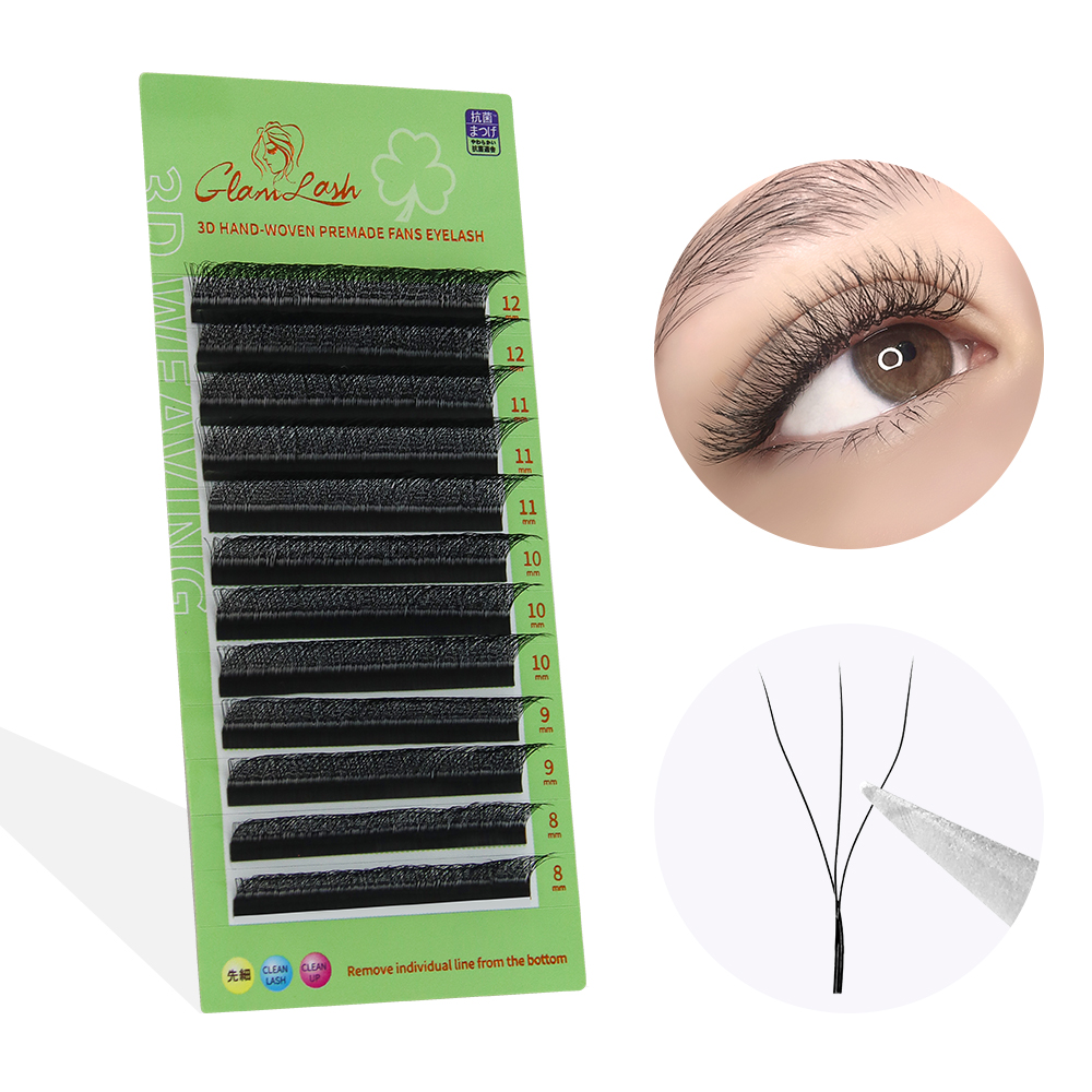 GLAMLASH W Shape Eyelash Exten - Eyelash Extension Volume Styles recension och pris