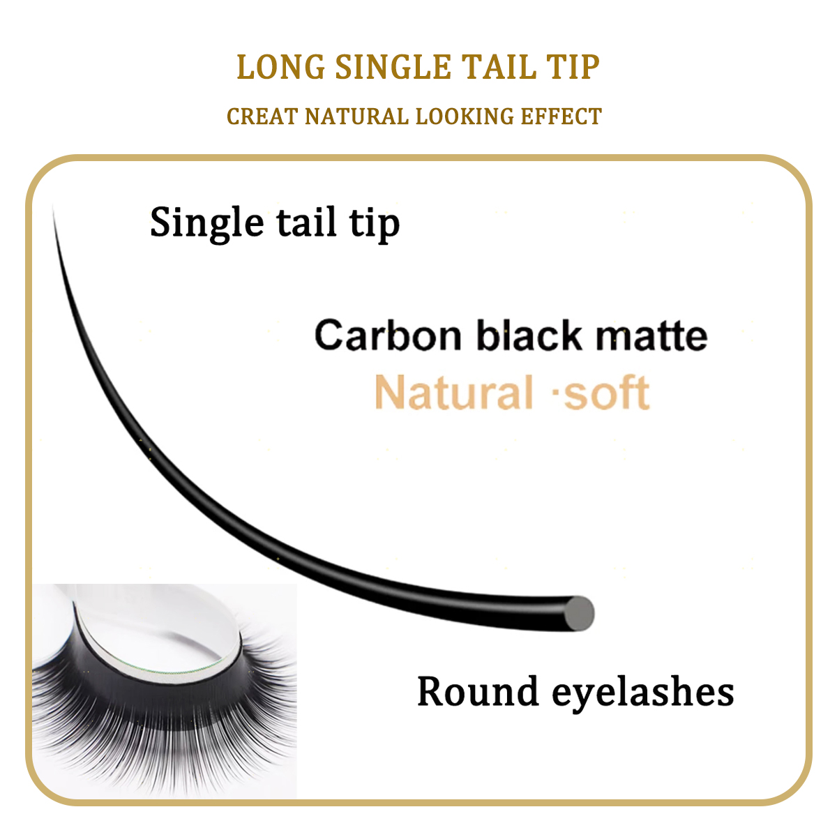 Domi Faux Mink False Individua - Eyelash Extension Human Hair recension och pris
