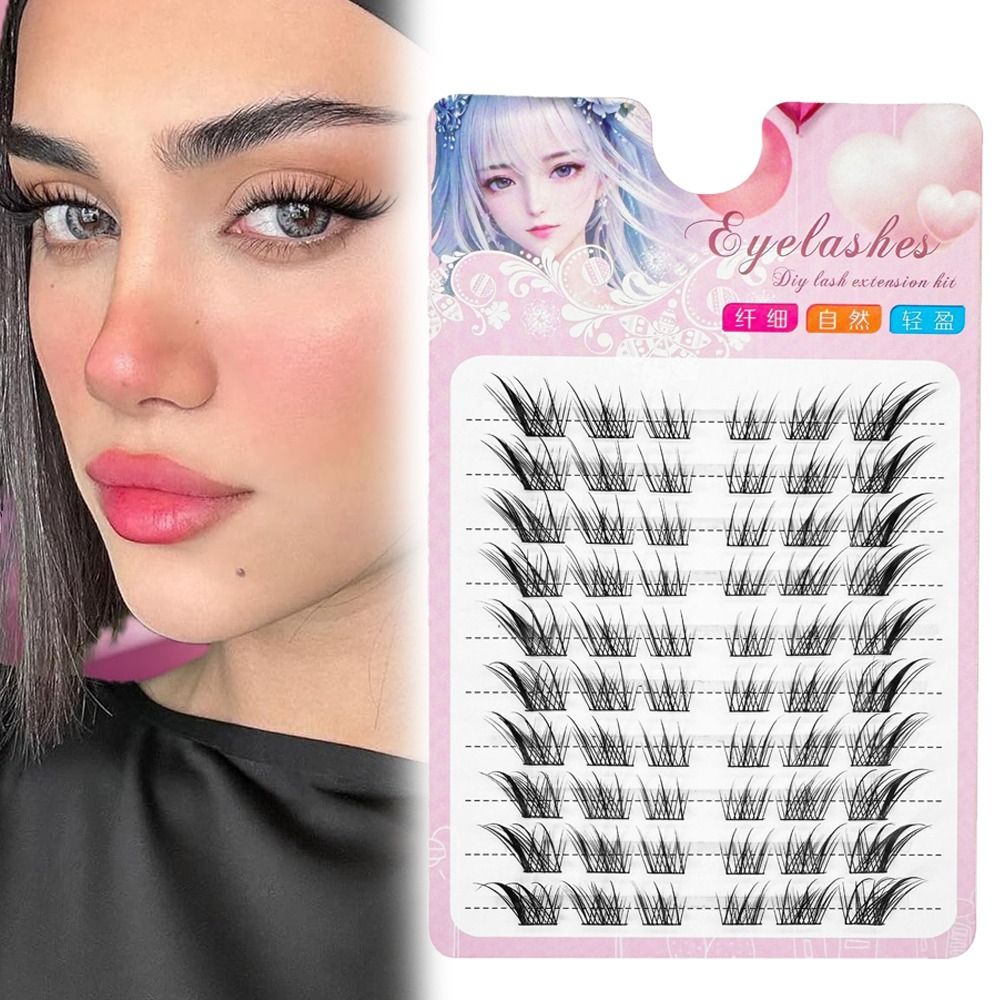 3D Cat Eye Clusters Lashes Nat - Eyelash Extension Human Hair recension och pris