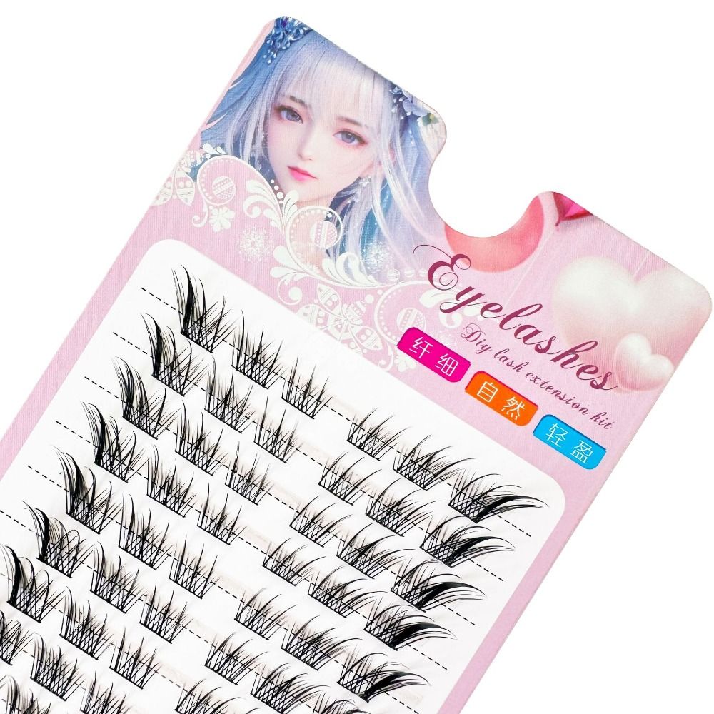 3D Cat Eye Clusters Lashes Nat - Eyelash Extension Human Hair recension och pris