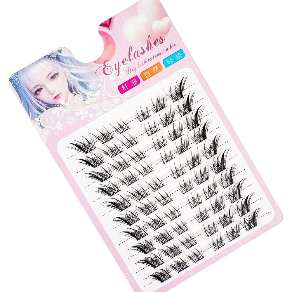 3D Cat Eye Clusters Lashes Nat - Eyelash Extension Human Hair recension och pris