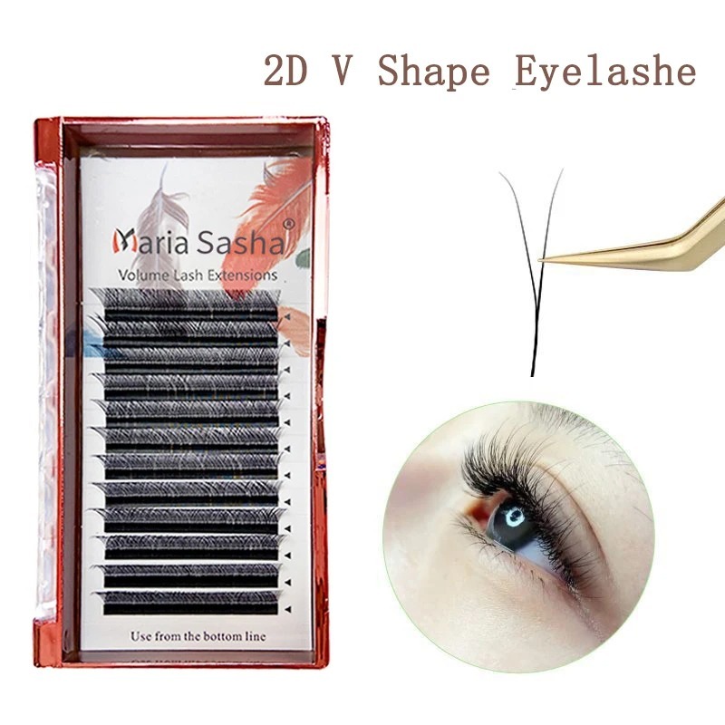 MARIA 2D Y Shape Eyelashes Han - Eyelash Extension Human Hair recension och pris